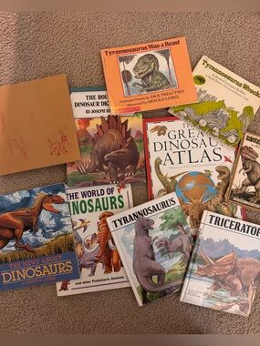 Lot of Vintage 80s and 90s dinosaur books